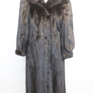 EXCELLENT CANADIAN BLACK MINK FUR COAT JACKET WOMEN WOMAN SIZE 4-6 SMALL