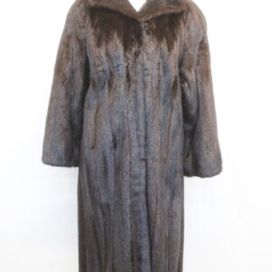 EXCELLENT CANADIAN DARK RANCH MINK FUR COAT JACKET WOMEN WOMAN SIZE 4-6 SMALL