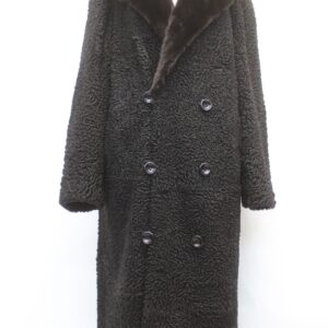 NEW REFURBISHED BLACK LAMB & MINK FUR COAT JACKET MEN MAN SIZE ALL CUSTOM MADE