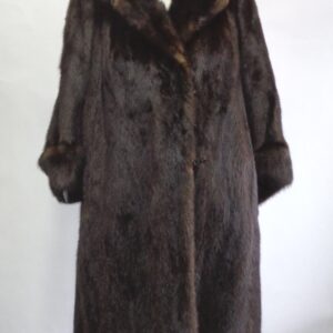 EXCELLENT CANADIAN DARK RANCH MINK FUR COAT JACKET WOMEN WOMAN SIZE 6 SMALL