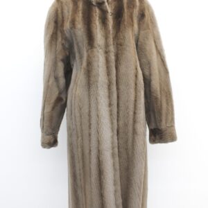 EXCELLENT BROWN SHEARED RACCOON RACOON FUR COAT WOMEN WOMAN SIZE 6 SMALL