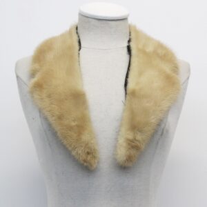 SCRAP ITEM: PASTEL MINK FUR NOTCH COLLAR SCARF WRAP ARTS & CRAFTS