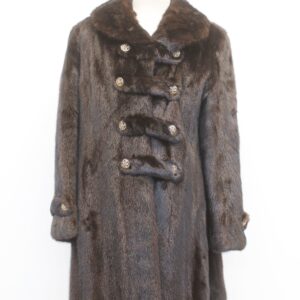 EXCELLENT CANADIAN DARK RANCH MINK FUR COAT JACKET WOMEN WOMAN SIZE 4-6 SMALL