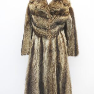 SCRAP ITEM:  RACCOON FUR COAT JACKET WOMEN WOMAN SIZE N/A