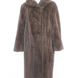 Excellent Sheared Dark Ranch Mink Fur Coat Jacket Women Woman Size 10-12 M-L