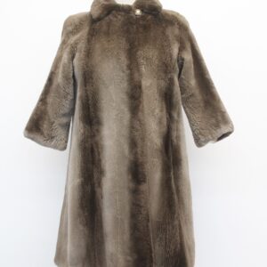 EXCELLENT SHEARED BEAVER FUR COAT GIRL CHILD CHILDREN SIZE 12-14YRS