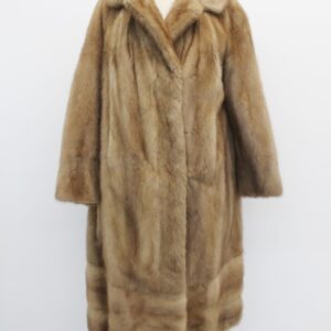 EXCELLENT CANADIAN PASTEL MINK FUR COAT JACKET WOMEN WOMAN SIZE 8 MEDIUM