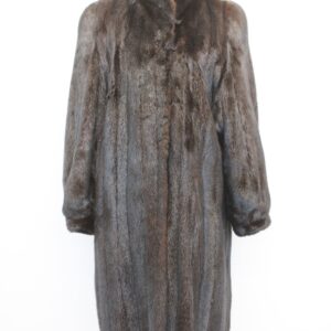 MINT CANADIAN DARK RANCH MINK FUR COAT JACKET WOMEN WOMAN SIZE 14-16 L- XL