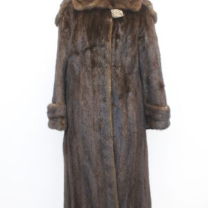 EXCELLENT CANADIAN DARK RANCH MINK FUR COAT JACKET WOMEN WOMAN SIZE 4 SMALL