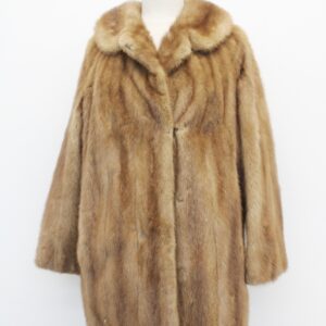 MINT CANADIAN PASTEL MINK FUR COAT JACKET WOMEN WOMAN SIZE 14 LARGE