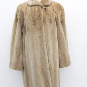 SHOWROOM NEW SHEARED PASTEL MINK FUR COAT JACKET WOMEN WOMAN SIZE 6-8 S-M