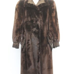EXCELLENT ARCTIC BEAVER & SWAKARA LAMB FUR COAT JACKET WOMEN WOMAN SIZE 6 SMALL
