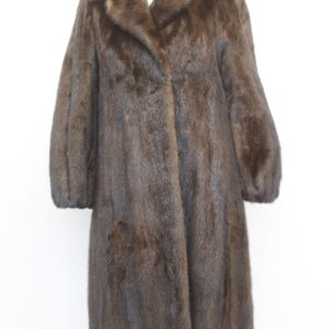 EXCELLENT CANADIAN DARK RANCH MINK FUR COAT JACKET WOMEN WOMAN SIZE 2-4 PETITE