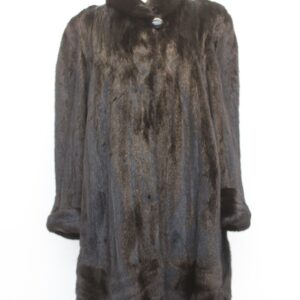 Share EXCELLENT CANADIAN BLACK MINK FUR JACKET COAT WOMEN WOMAN SIZE 10-12 & 12 M-L