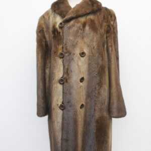 EXCELLENT ARCTIC BEAVER FUR COAT JACKET MEN MAN SIZE 40-42 MEDIUM-LARGE