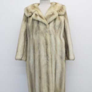 EXCELLENT CANADIAN BROWN CROSS MINK FUR JACKET COAT WOMEN WOMAN SIZE 6-8 S-M