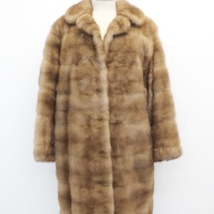 EXCELLENT CANADIAN PASTEL MINK FUR JACKET COAT WOMEN WOMAN SIZE 6 SMALL