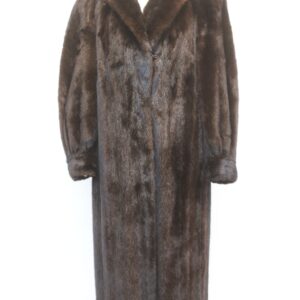 EXCELLENT CANADIAN DARK RANCH MINK FUR COAT JACKET WOMEN WOMAN SIZE 6 SMALL
