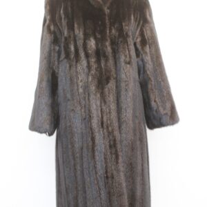 EXCELLENT CANADIAN DARK RANCH MINK FUR COAT JACKET WOMEN WOMAN SIZE 8-10 MEDIUM