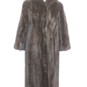 EXCELLENT CANADIAN BLACK/BROWN MINK FUR COAT JACKET WOMEN WOMAN SIZE 4-6 SMALL