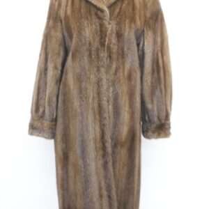 EXCELLENT CANADIAN DEMI BUFF MINK FUR COAT JACKET WOMEN WOMAN SIZE 4-6 SMALL