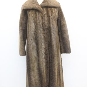 MINT NUTRIA FUR COAT JACKET WOMEN WOMAN SIZE 4-6 SMALL