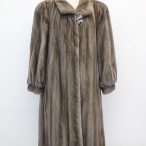 EXCELLENT CANADIAN BLUE IRIS FEMALE MINK FUR COAT JACKET WOMEN WOMAN SIZE 14-16