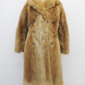 MINT TANUKI RACCOON FUR COAT JACKET WOMEN WOMAN SIZE 4 SMALL