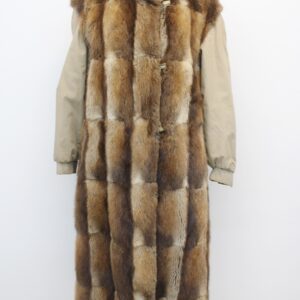 SCRAP ITEM: MUSKRAT FUR COAT LINING SIZE N/A ARTS & CRAFTS