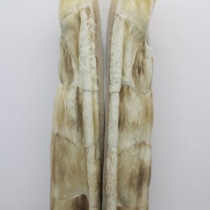 MINT BLEACH MUSKRAT FUR VEST WOMEN WOMAN SIZE 4 SMALL