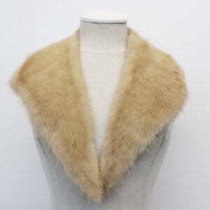 MINT PASTEL MINK FUR WING COLLAR WRAP WOMEN WOMAN 3" x 34"