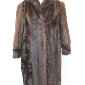 EXCELLENT ARCTIC BEAVER FUR COAT JACKET WOMEN WOMAN SIZE 8 MEDIUM