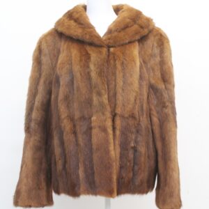 MINT CHINESE MINK FUR JACKET COAT WOMEN WOMAN SIZE 8 MEDIUM