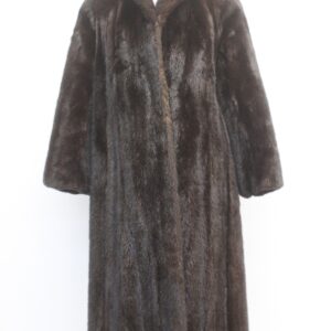 MINT NATURAL DARK RANCH MINK FUR COAT JACKET WOMEN WOMAN SIZE 4-6 SMALL