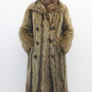 SCRAP ITEM:  RACCOON FUR COAT JACKET WOMEN WOMAN SIZE N/A