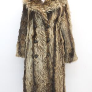 SCRAP ITEM:  RACCOON FUR COAT JACKET WOMEN WOMAN SIZE N/A