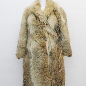 MINT COYOTE FUR COAT JACKET WOMEN WOMAN SIZE 2 PETITE