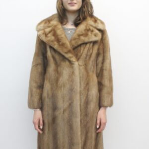 EXCELLENT CANADIAN PASTEL MINK FUR COAT WOMEN SIZE 6-8 NEW LINING