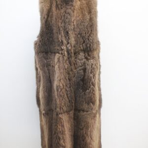 SCRAP ITEM:  BROWN OPOSSUM FUR VEST WOMEN SIZE N/A