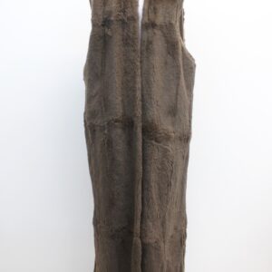 SCRAP ITEM:  BROWN SHEARED RABBIT FUR VEST WOMEN SIZE N/A