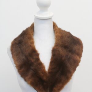 MINT CHINESE MINK FUR SHAWL COLLAR WRAP SIZE 32" X 4.5"